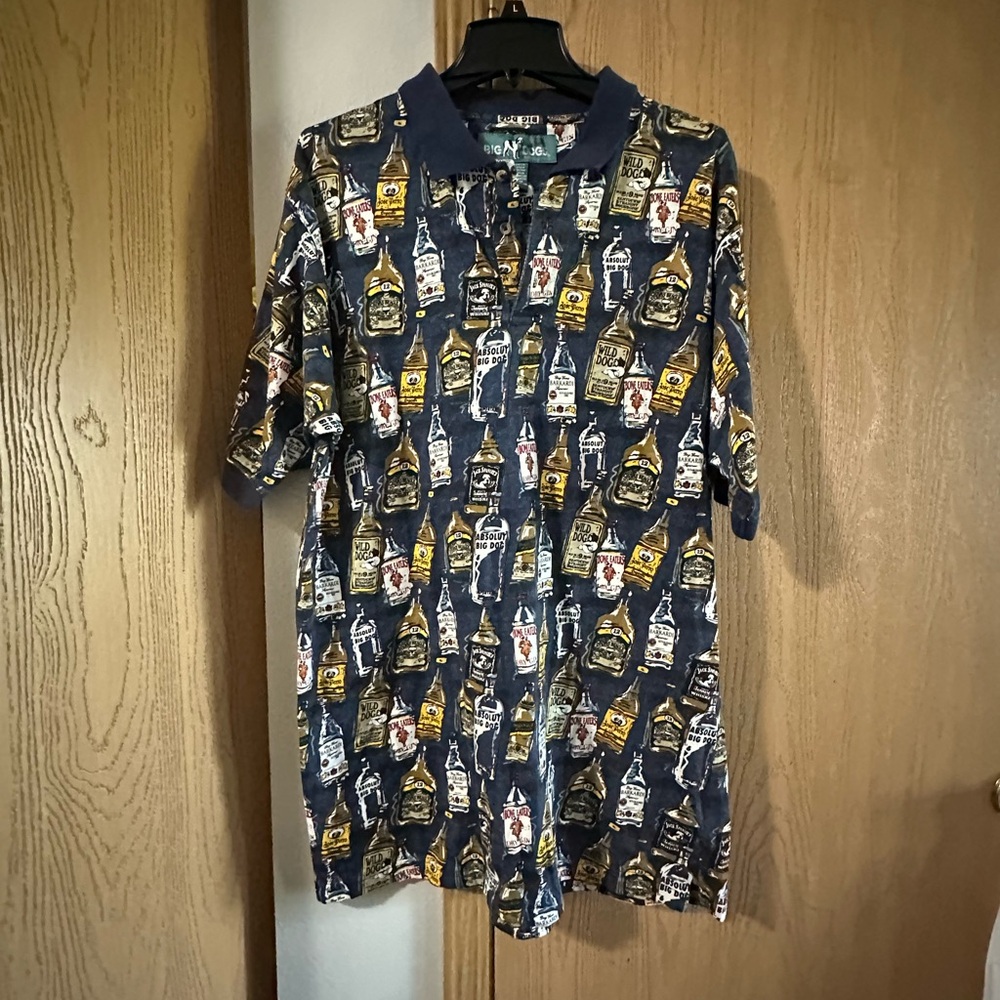 Big Dogs Blue and Yellow Graphic Tee